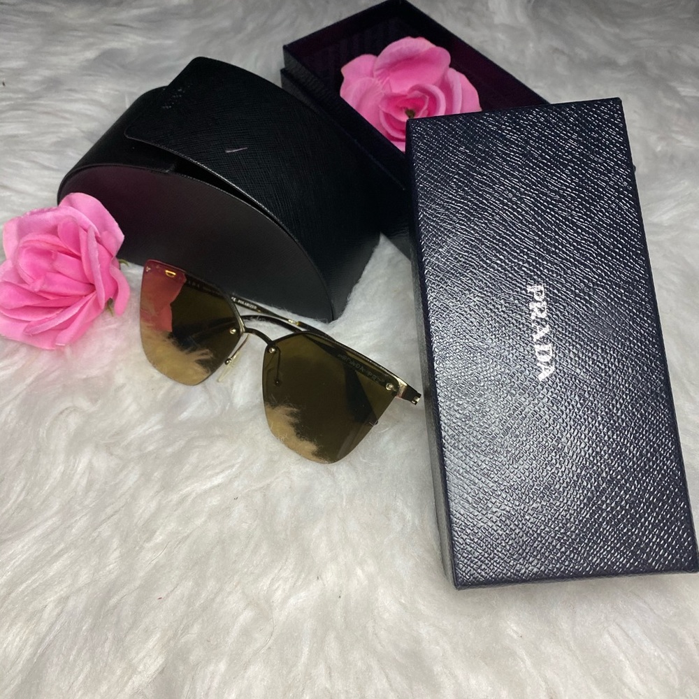 Authentic Prada mirror sunglasses
